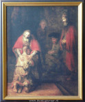Reproductie,Rembrandt,Terugkeer v.d. verloren zoon,inlijsten